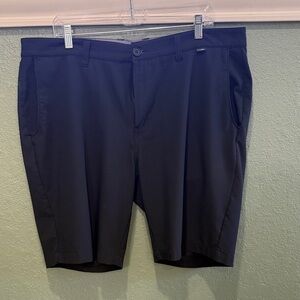 Travis Mathew Black Flat Front Shorts